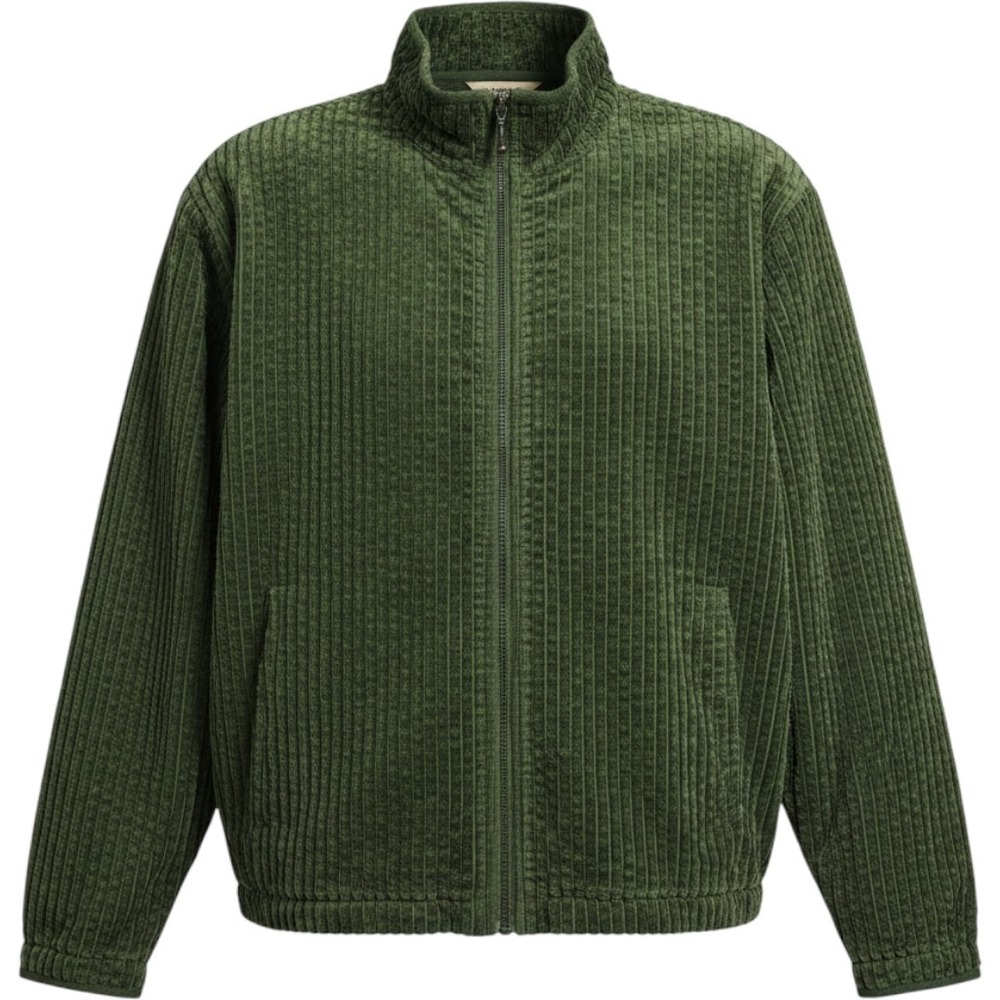 Woolrich Jacket Womens 2XL Moss Green 100% Cotton Textured Full Zip